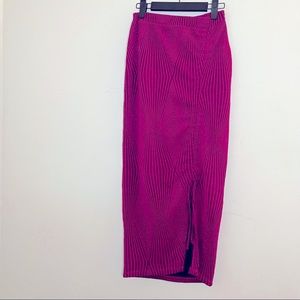 Zara Pink Jacquard Midi Sequin Skirt